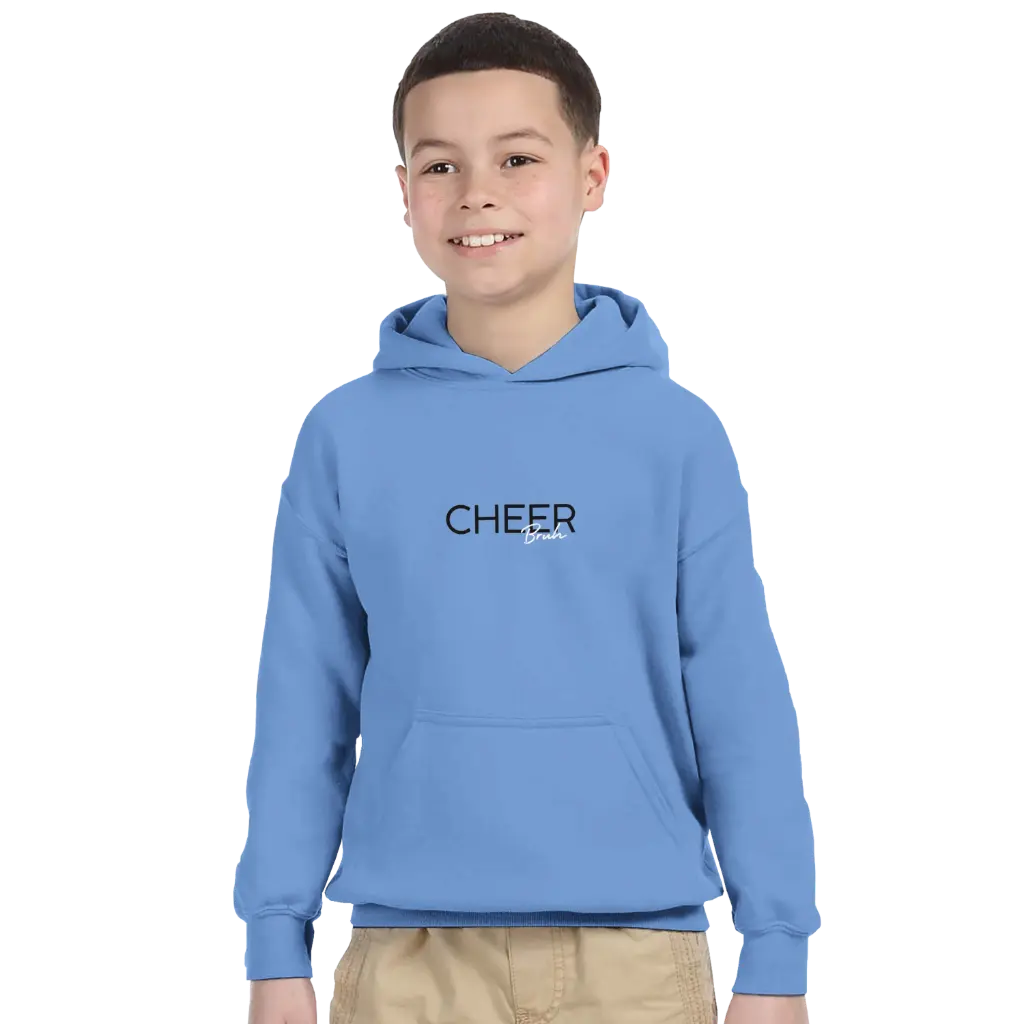 Youth “Cheer Bruh” Hoodie – Funny Cheer Hoodie for Boys and Siblings