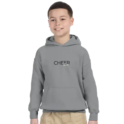 Youth “Cheer Bruh” Hoodie – Funny Cheer Hoodie for Boys and Siblings